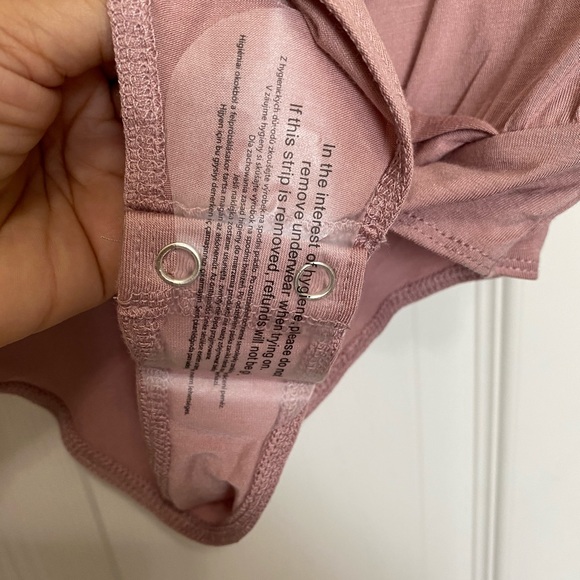 Dusty Pink Long Sleeve Bodysuit - Picture 7 of 9